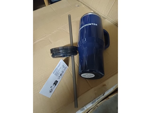 Xxxxl drink beker met deksel en rietje 1 stuks - afbeelding 7 van  7