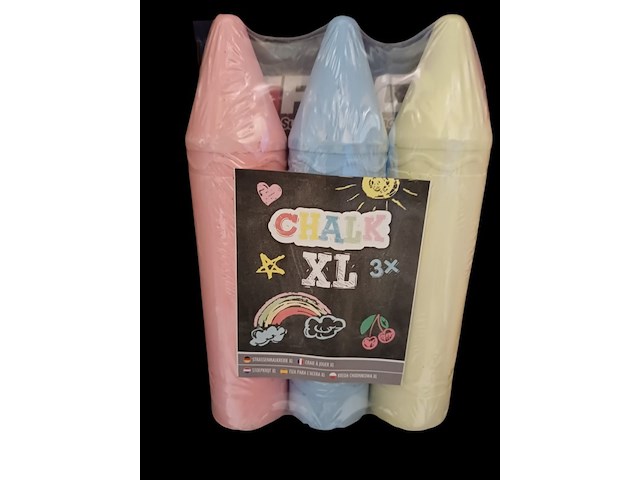 Xxxxl stoepkrijt 4 sets van 3 stuks loc c031 - afbeelding 6 van  7