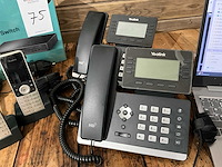 Yaelink - telephone switchboard - voip - 2 basis en 2 handfree - afbeelding 2 van  3