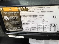Yale - 2017 - erp25vl - 6m triplex, free-lift, side-shift - vorkheftruck - afbeelding 6 van  6