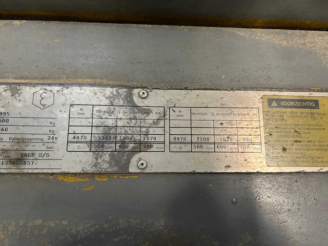 Yale - erp 15 rcl e2080 - elektrische vorkheftruck - afbeelding 5 van  10