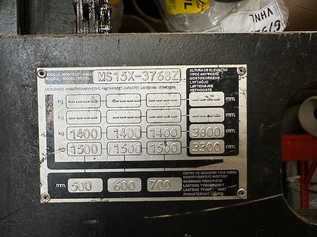 Yale - ms15x-3768z - stapelaar - afbeelding 12 van  13