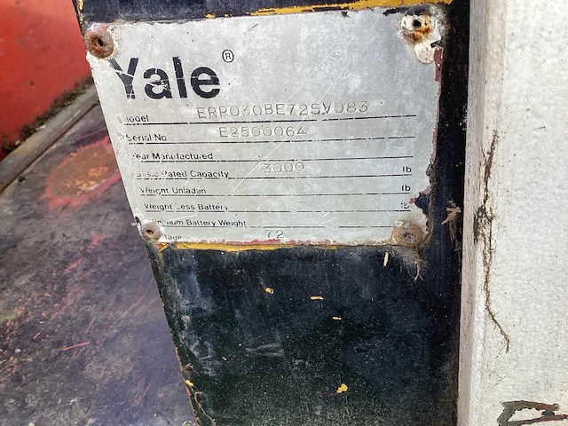 Yale erp vorkheftruck - afbeelding 2 van  11