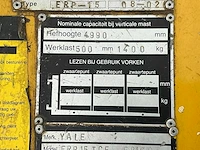 Yale erp15tce e2160 vorkheftruck elektrisch - afbeelding 5 van  14