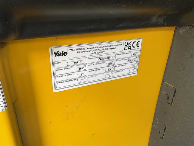 Yale mr16 reach truck 2024 - afbeelding 2 van  38