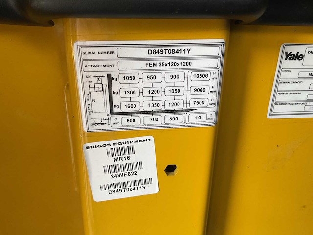 Yale mr16 reach truck 2024 - afbeelding 3 van  38