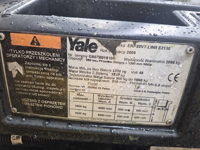 Yale vorkheftruck - afbeelding 6 van  6