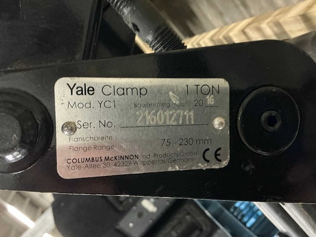 Yale yc beam clamp (9x) - afbeelding 5 van  5