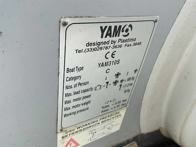 Yam 310s rubberboot - afbeelding 7 van  7