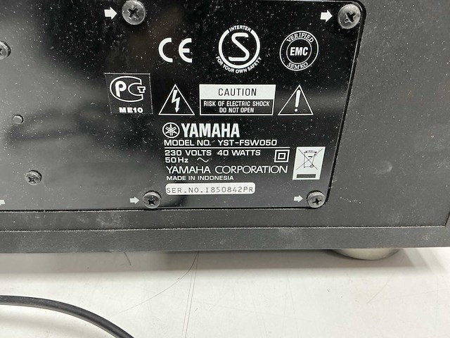 Yamaha - yst-fsw050 - subwoofer - afbeelding 5 van  5