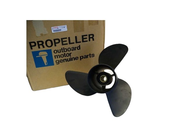 Yamaha aluminium 3-blads propeller zwart - 6k1-45974-02-98 - afbeelding 1 van  2