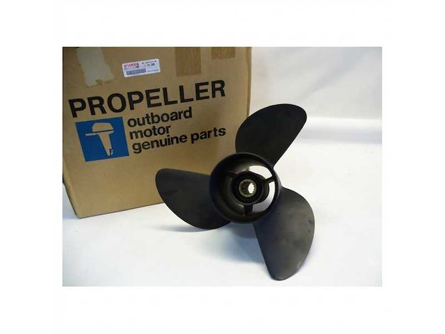 Yamaha aluminium 3-blads propeller zwart - 6k1-45974-02-98 - afbeelding 2 van  2