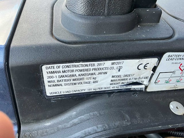 Yamaha drive2 electric golfkar - afbeelding 17 van  24