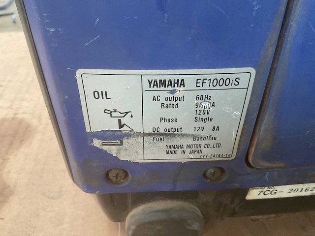 Yamaha ef 1000is invertor / generator - afbeelding 6 van  8