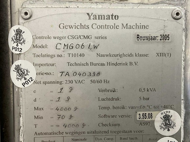 Yamato - gmg06lw - voeding weegschaal - afbeelding 9 van  9