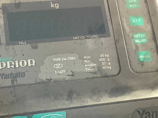 Yamato da-7586 digitale weegschaal - afbeelding 5 van  5