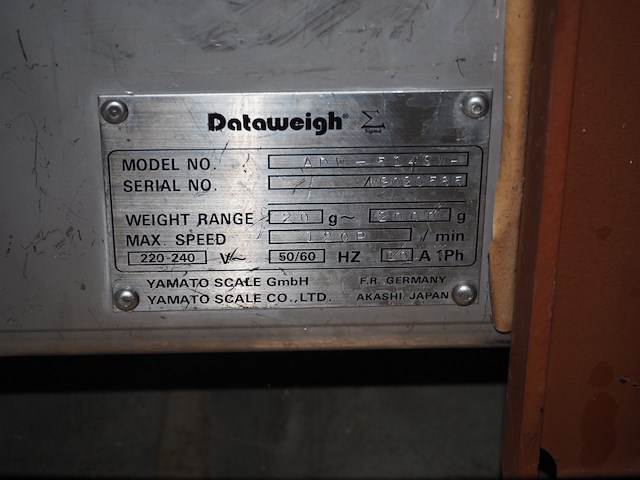 Yamato scale gmbh/dataweigh - afbeelding 11 van  12
