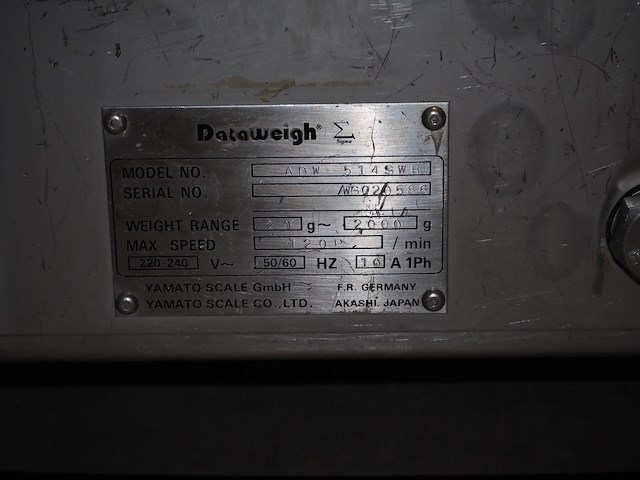 Yamato scale gmbh/dataweigh - afbeelding 2 van  13