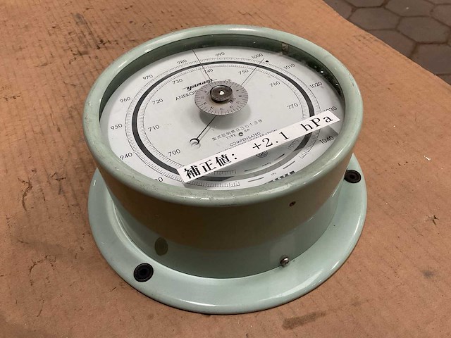Yanagi aneroid vintage marine barometer - afbeelding 3 van  3
