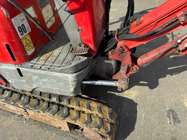 Yanmar - 2013 - sv08 1as - minigraafmachine - afbeelding 12 van  12