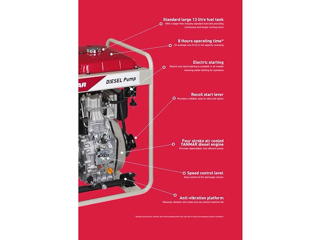 Yanmar - 2017 - ydp 40stn - waterpomp semi trash - afbeelding 7 van  37