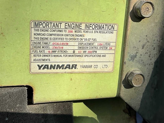 Yanmar vio 15-2a minigraafmachine - afbeelding 28 van  37