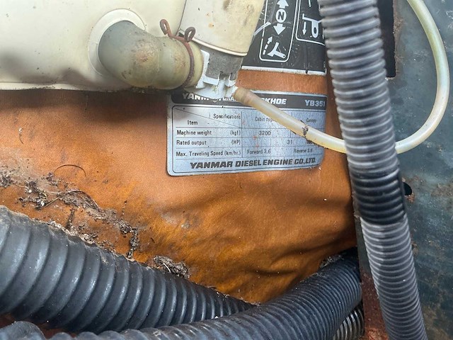 Yanmar yb351 midigraafmachine - afbeelding 7 van  27