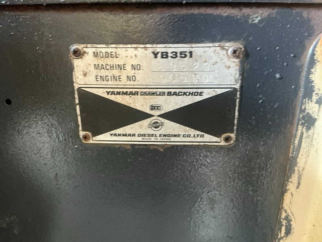 Yanmar yb351 midigraafmachine - afbeelding 20 van  27