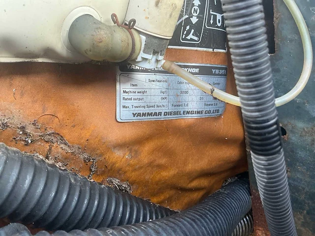 Yanmar yb351 midigraafmachine - afbeelding 7 van  27