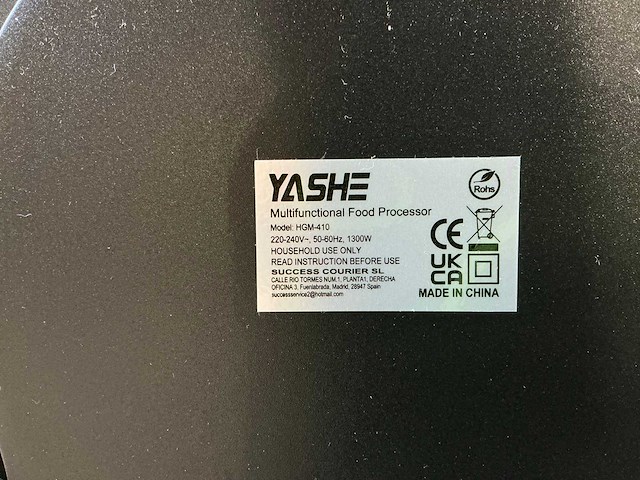 Yashe 11 in 1 multifunctionele keukenmachine - afbeelding 4 van  8