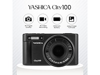Yashica city 100 compact camera 72 mp cmos zwart - afbeelding 2 van  5