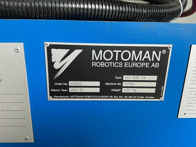 Yaskawa motoman - yr-es165n-b00 - robotic loader - 2007 - afbeelding 4 van  12