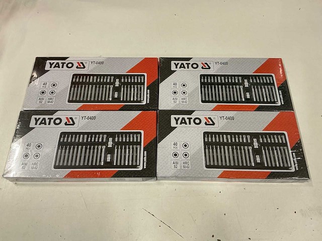 Yato yt-0400 40-delige schroevendraaierbitssets (4x) - afbeelding 1 van  3