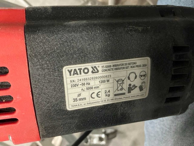Yato yt-82600 betontrilnaald - afbeelding 4 van  4