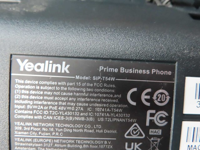 Yealink - sip-t54w - voip telefoon (6x) - afbeelding 3 van  3