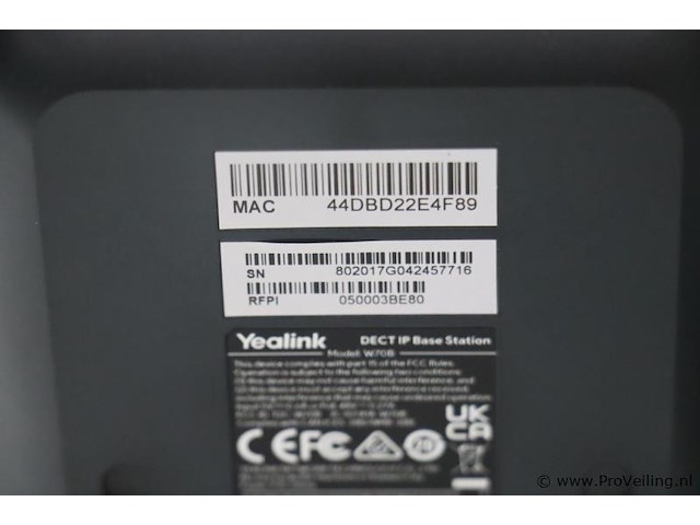 Yealink dect-handsets incl. bijbehoren basisstation - afbeelding 7 van  9