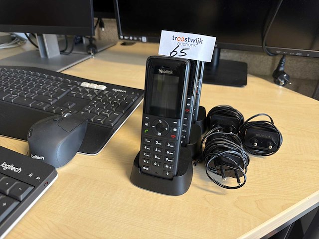 Yealink draadloze voip dect telefoons (3x) - afbeelding 2 van  2