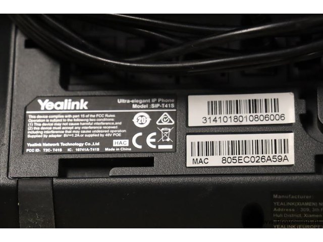 Yealink ip-telefoon sip-t41s - afbeelding 4 van  4