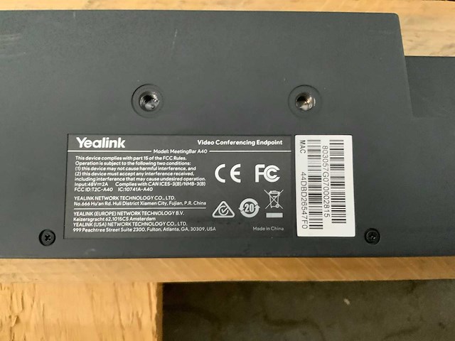 Yealink meetingbar a40 video conferencing - afbeelding 3 van  3