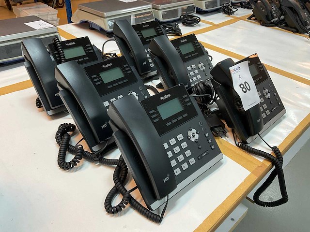 Yealink sip t42u voip telefoon (6x) - afbeelding 2 van  3