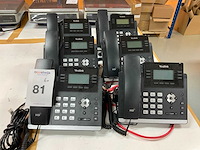 Yealink sip t42u voip telefoon (6x) - afbeelding 1 van  4