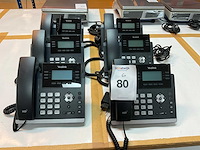 Yealink sip t42u voip telefoon (6x) - afbeelding 1 van  3