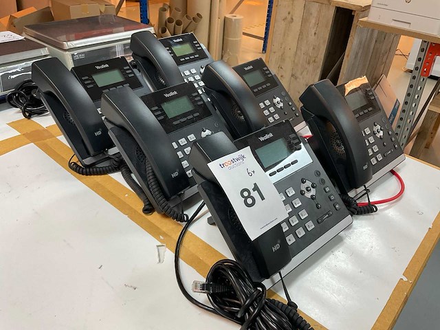 Yealink sip t42u voip telefoon (6x) - afbeelding 2 van  4