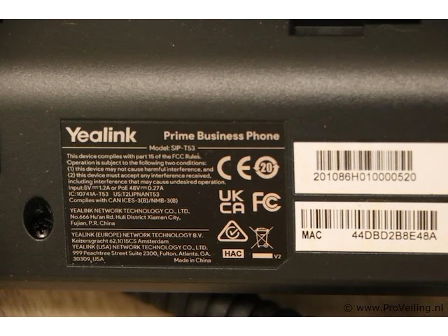 Yealink sip-t53 voip-telefoons - afbeelding 6 van  8