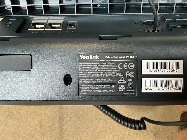 Yealink sip-t57w voip telefoon (4x) - afbeelding 3 van  3