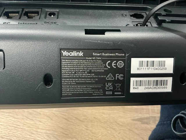 Yealink sip voip telefoon (5x) - afbeelding 4 van  6