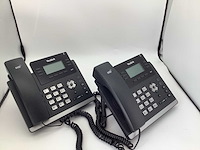 Yealink t41p voip telefoon (2x) - afbeelding 1 van  5