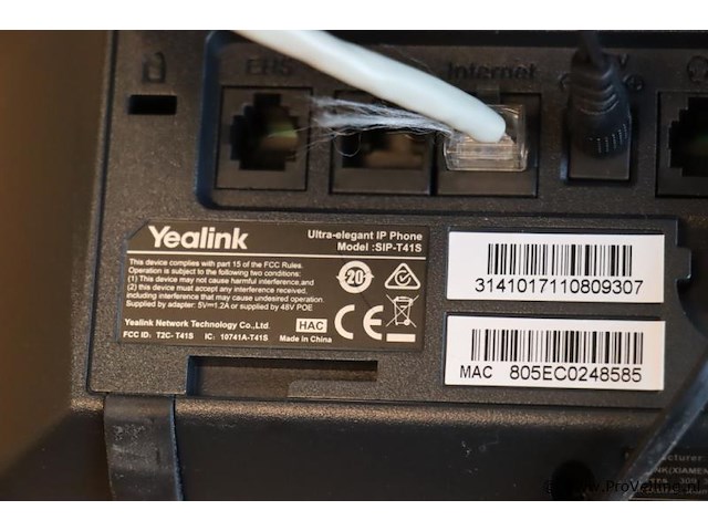 Yealink t4s ip-telefoon t41s - afbeelding 4 van  4