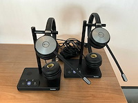 Yealink whb629 dect draadloze headset (2x) - afbeelding 1 van  4