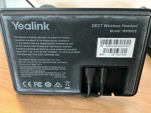 Yealink whb629 dect draadloze headset (2x) - afbeelding 4 van  4